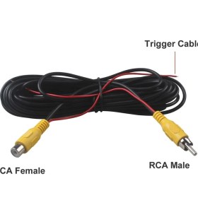 Resim Cdwishbest Erkek - Erkek 6m Rca Erkek Kadın Araba Ters Dikiz Park Kamera Video Uzatma Kablosu Kablosu Tetik Tel ile 5 10 15 20 Metre (Yurt Dışından) 