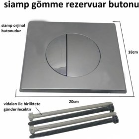 Resim Siamp Basma Butonu Kumanda Paneli - Bas Buton - Sifon Butonu - Sifon Düğmesi 