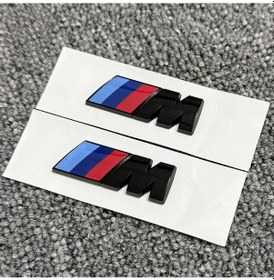 Resim Bmw M Piano Black Çamurluk Arması Seti 3m 3d Abs 