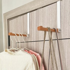 Resim Katlanabilir Katı Ahşap Ceket saç tokası - Delme Gerektirmez, Duvara Monte, İz Bırakmayan Tasarım Kapı Arka Depolama Rafı İçin, Alan Tasarrufu Giyim Organizatörü, Kemerler, Eşarplar, Çantalar ve Daha Fazlası İçin İdeal, Katlanabilir Tasarım Alan Tasarrufu, Giyim Askısı, saç tokası 