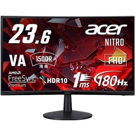 Resim Acer Nitro ED240QS3 UM.UE0EE.301 VA 23.6" 1 MS 180 Hz 2xHDMI DP1500R Full HD VA Monitör 