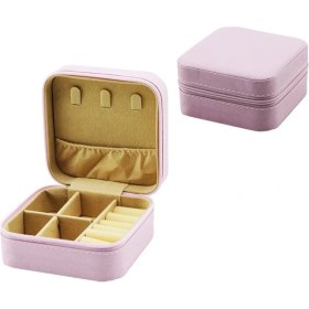 Resim Venüs Shopping MİNİ FERMUARLI TAKI KUTUSU - ÇANTA SUNİ DERİ 4 BÖLME+6 YÜZÜKLÜK+3 KÜPELİK+FİLE =10X10CM - Y:5CM (4887) 