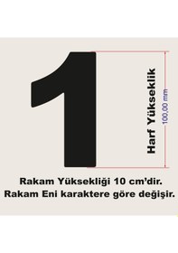 Resim Stencil Rakam Boyama Şablonu X023-sayı Rakam Yüksekliği 10 Cm 