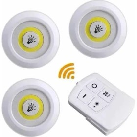 Resim Kablosuz Pilli Işıldak Masa Lambası Mutfak Tezgah Altı Banyo Dolabı Dolap Içi Midastech 