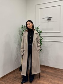Resim Merlin Astarlı Bej Kaşe Kaban - 36 