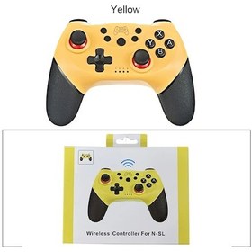 Resim Sarı- Yükseltilmiş Sürüm Bluetooth Kablosuz Denetleyici Uyumlu Nintendo Switch Pro Gamepad Uyumlu Nintendo Oyun Joystick 