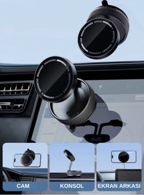 Resim Wearfit Pro Her Alana Uyumlu 360 Derece Dönebilen Çok Açılı Magsafe Özellikli Güçlü Telefon Tutucu 