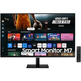 Resim Samsung M7 LS32DM702UUXUF 32" 4 ms 60Hz 4K UHD HDR10 Smart Siyah Monitör 