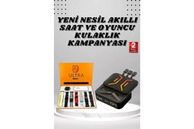 Resim Pileli Store Powerbank Kulaklık ve 7 Kordonlu Akıllı Saat Çoklu Şarj Girişi Bluetooth Bağlantılı 