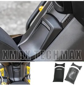 Resim Xmax Techmax 250/300 2023-2024 Benzin Depo Üzeri Koruma Kapak Seti Siyah 