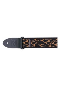 Resim Jim Dunlop Flambe Orange - Yellow Gitar Askısı 