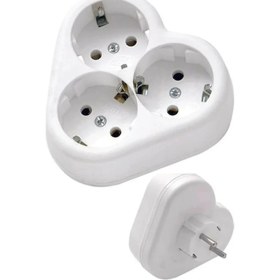 Resim Pratik Mağazam 3'lü Yonca Golyat Topraklı Priz 