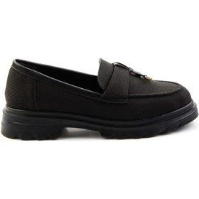Resim Siyah Kadın Loafer Ayakkabı K01997010518 Siyah 