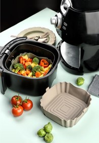 Resim Pazarika Airfryer Silikon Pişirme Kabı Tüm Airfryer'lere Uyumlu 