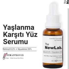 Resim The NewLab Ve Cilt Yenileyici Retinol Serum 30 Ml (Retinol 0.2% Squalene 20%) 