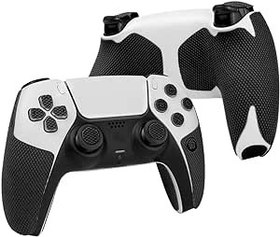 Resim TALONGAMES Controller Grips Compatible with PlayStation 5 DualSense, Anti-Slip, Sweat-Absorbent, Textured Skin kit, for PS5 Controllers Handle Grips, Buttons, Triggers, D-pad (Pro Version - Black) 