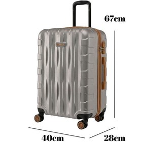 Resim Orta Boy Valiz + Makyaj Çanta Taş-taba 1167 Taş 