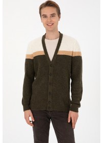 Resim U.s. Polo Assn. Erkek Haki Hırka Triko 50315033-vr027 Hakı 