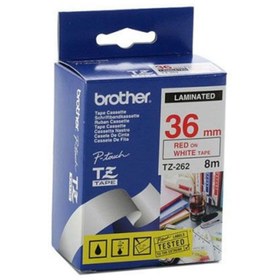 Resim TONERSEPETİ Tonersepeti Brother TZ-262 (36mm) Kırmızı Laminet Etiket 