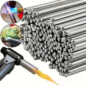 Resim 20/50/100 Adet Alüminyum Kaynak Çubukları - Düşük Sıcaklıkta Eritilebilir Flux İçli Elektrotlar, Gaz ve Argon Ark Kaynağı için, Alüminyum ve Alaşımlar, Endüstriyel Güçlü Lehim Teli, Kolay Eriyen Lehim, Profesyonel Kaynakçı Aksesuarları 