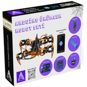 Resim Arduino 4 Ayaklı Örümcek Robot Seti Montajlı Hazır Robot 