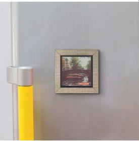Resim Amsterdam Görseli Baskılı Mdf Magnet 7x7 17 