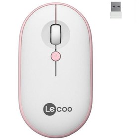 Resim Pazarcan Lecoo Ws212 Kablosuz Optic 1600Dpi Pembe Mouse 