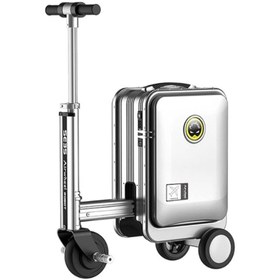 Resim Airwheel Silver Bluetooth Bağlantılı - Uzaktan Kontrol- Elektrik Motorlu Seyahat Çantası - Scooter 