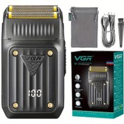 Resim Challenger Vgr V-363 Siyah Kablosuz Alüminyum Erkek Tıraş Makinesi Profesyonel Taşınabilir 