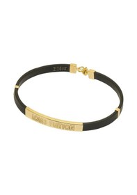 Resim Louis Vuitton Yazılı Kauçuk Bileklik 64037682 Sarı Altın 