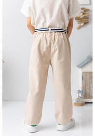 Resim Erkek Bebek Kemerli Gabardin Pantolon - Taş Rengi Taş 