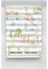 Resim Perdecizade Enxboy Tren Dijital Baskılı Zebra Perde-cocuk Odası-stor Perde Tycd91c14b3680315f2e71c00 Renkli 