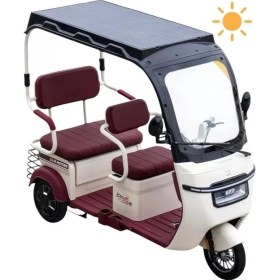 Resim Zlin Motors Troya Sun Güneş Enerjili Moped 2000 Watt 3 Tekerlekli 190 kg Taşıma Kapasitesi 