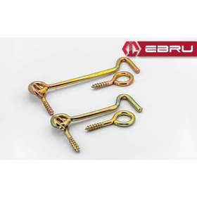 Resim , Kapı Pencere Halkalı Çengel, Kanca Kilit 60 - 10 Adet 