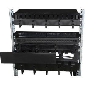 Resim Kastap 2U 19'' Kızaklı metal organizer, kablo düzenleyici 
