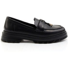 Resim Siyah Kadın Loafer Ayakkabı K01997010809 Çok Renkli 