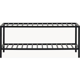 Resim Vita Metal Profil Ayakkabı Rafı Siyah 