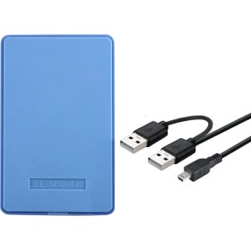 Resim Dizüstü Bilgisayar Mavisi Için Harici Muhafaza HDD Kasası USB 2.0 