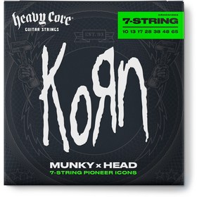 Resim Jim Dunlop KRHCN1065-7 Korn Heavy Core Takım Elektro Gitar Teli (10/65 - 7/s) 