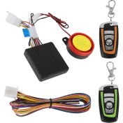 Resim Alarm Sistemi Motosiklet Evrensel 12 V Motosiklet Hırsızlık Alarm Sistemi, 2 Uzaktan Kumandalı Motosiklet Kablosuz Alarm Sistemi Motor Çalıştırma Uzaktan Kumandalı Anahtarlık 