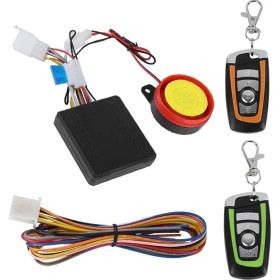 Resim Alarm Sistemi Motosiklet Evrensel 12 V Motosiklet Hırsızlık Alarm Sistemi, 2 Uzaktan Kumandalı Motosiklet Kablosuz Alarm Sistemi Motor Çalıştırma Uzaktan Kumandalı Anahtarlık 