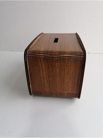 Resim Ahşap Radyo Görünümlü Kumbara Ahşap 