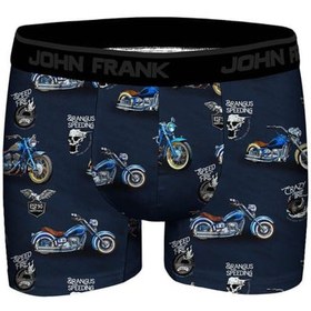 Resim John Frank Dijital Baskılı Erkek Boxer JFBD371-MOTO (JFBD371-MOTO) 