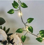 Resim casadilegno Dekoratif Yeşil Yapraklı Yapay Sarmaşık Ve 3 Metre Peri Led Gün Işığı 