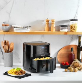 Resim Schafer Fit Fry XL Look Dijital Siyah Sıcak Hava Fritözü 