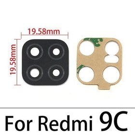 Resim Xiaomi Redmi 9C Arka Kamera Camı (Çıtasız Sadece Cam) 