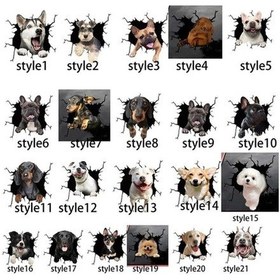 Resim Yingfu Fransız Bulldog Evcil Hayvan Çıkartması Araba Kedi İşaretleri Style7 Style7 