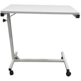 Resim Ahşap Manuel Yemek Masası Antibakteriyel Elektrostatik Boyalı, Tekerlekli & Manuel Çevirmeli Tasarım 