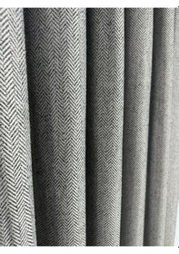 Resim Balık Sırtı Koyu Gri Fon Perde 1/2,5 Orta Pile Fon Perde Koyu Gri 