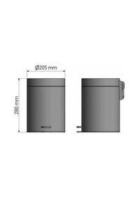 Resim Sanco Soft Pedallı Çöp Kovası 3lt Beyaz 